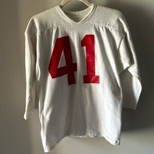 Vintage White Number 41 Sweater